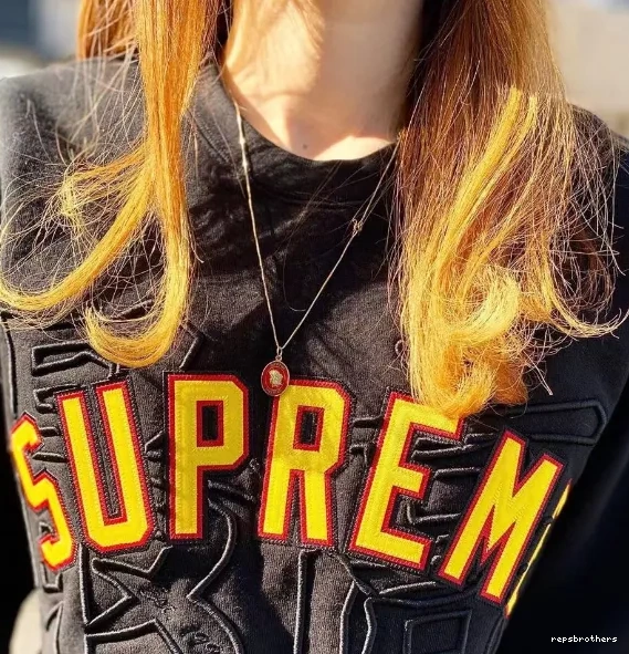 Grey Logo Hoodie Kanji Round Blue S 20SS XL White Embroidered Neck Black Crewneck Royal L Highest M 0609